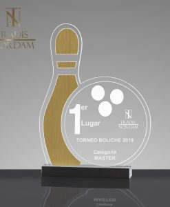 Reconocimiento de acrílico - Boliche